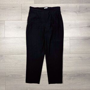 Aritzia Babaton Atelier Womens Black Tailored Crepe Pants Cropped Size 8